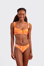 Load image into Gallery viewer, Model Front: Rio De Sol Top Top Trail-Orange Amelia