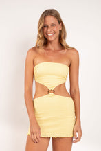 Load image into Gallery viewer, Model Front: Rio De Sol Mini Dress Drift-Butterglow Lulu Dress