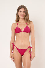 Load image into Gallery viewer, Model Front: Rio De Sol Top Top Shimmer-Desejo Tri-Inv