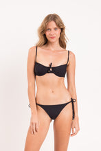 Load image into Gallery viewer, Model Front: Rio De Sol Bottom Bottom Dots-Black Ibiza-Comfy