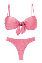 Load image into Gallery viewer, Product Front: Rio De Sol Set Set Shimmer-Confetti Bandeau-Knot Nice-Fio