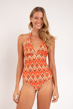 Load image into Gallery viewer, Model Front: Rio De Sol One-Piece Maracai Mel-Op