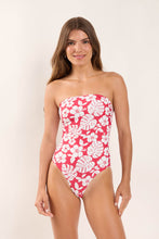 Load image into Gallery viewer, Model Front: Rio De Sol One-Piece Pua-Hibiscus Aloha