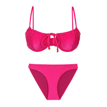 Load image into Gallery viewer, Product Front: Rio De Sol Set Set Shimmer-Olinda Balconet-Tie Essential-Comfy