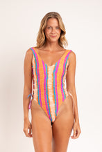 Load image into Gallery viewer, Model Front: Rio De Sol One-Piece Stripes Zoe