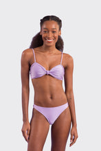 Load image into Gallery viewer, Model Front: Rio De Sol Top Top Shimmer-Harmonia Bandeau-Joy