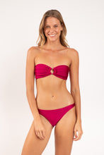 Load image into Gallery viewer, Model Front: Rio De Sol Bottom Bottom Shimmer-Desejo Leblon
