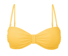 Load image into Gallery viewer, Product Front: Rio De Sol Top Top Malibu-Yellow Bandeau-Duo
