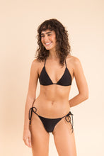 Load image into Gallery viewer, Model Front: Rio De Sol Set Set Shimmer-Black Tri-Inv Cheeky-Tie
