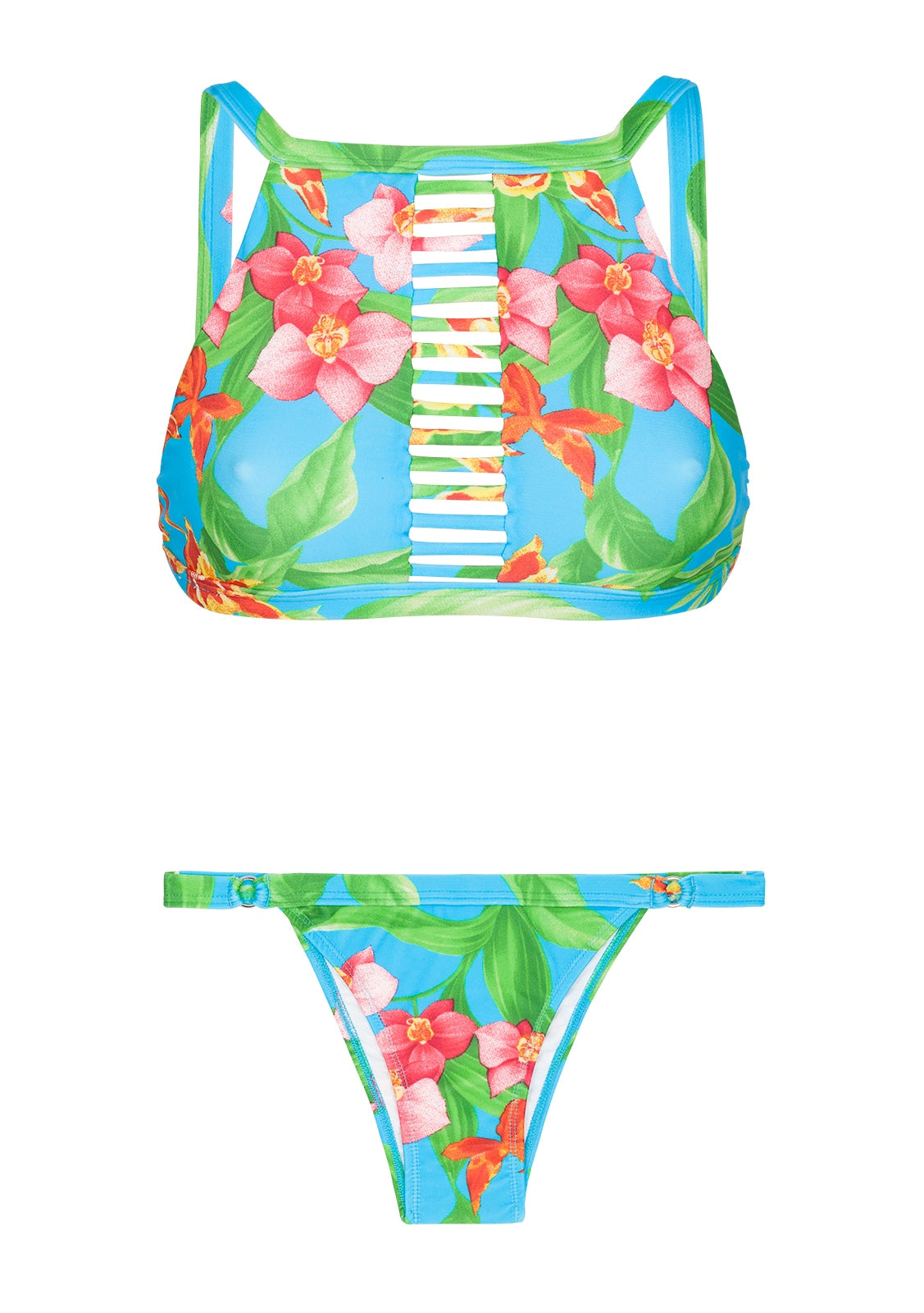 Product Front: Rio De Sol Set Aloha Cropped Tiras