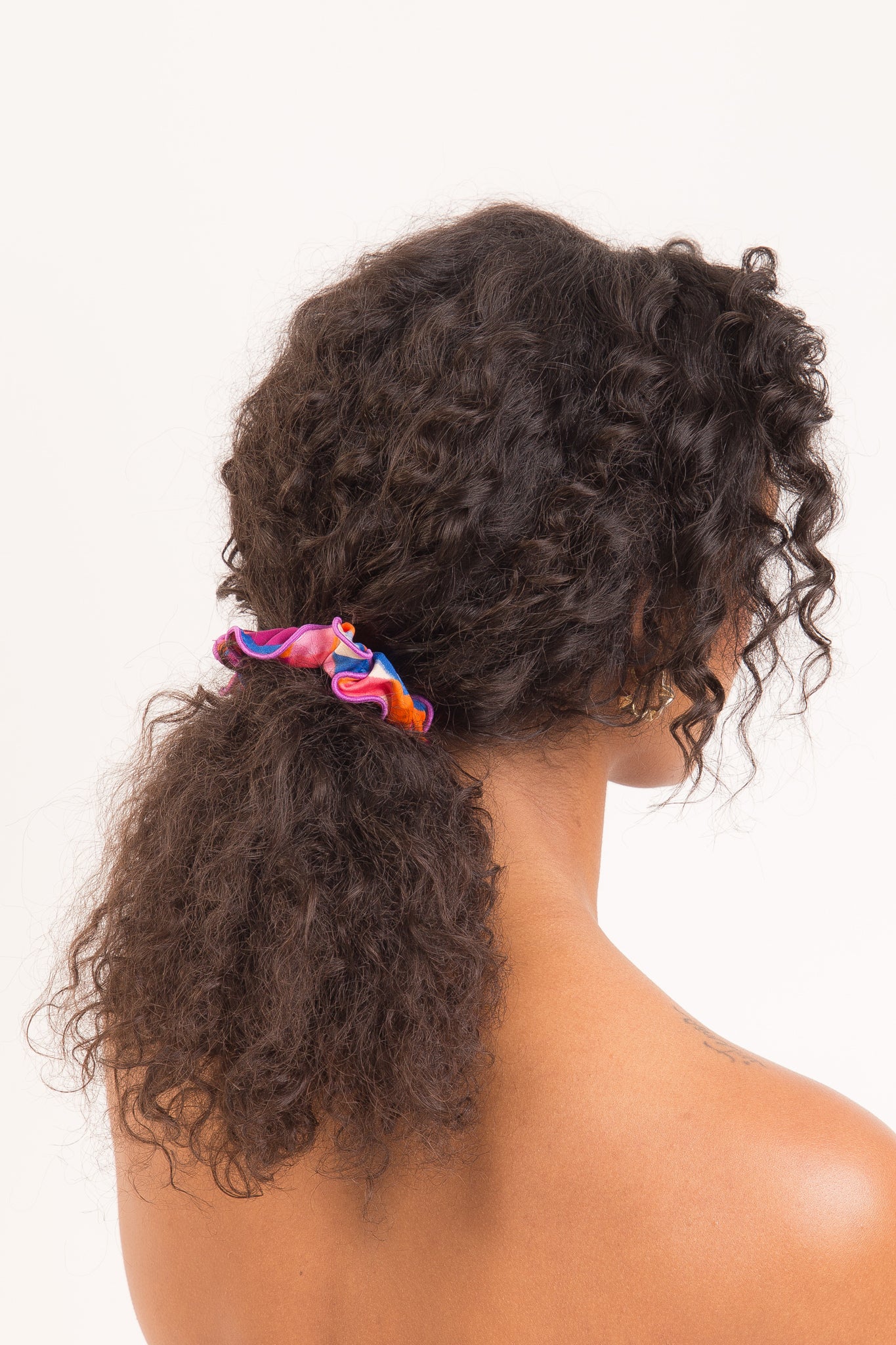 Model Front: Rio De Sol Hair Accessory Funny Scrunchie