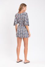 Load image into Gallery viewer, Model Back: Rio De Sol Mini Dress Ikat Mini Dress

