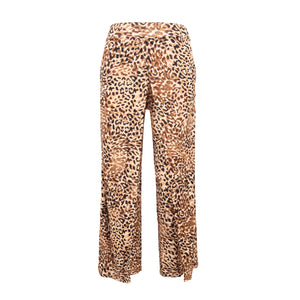 Product Front: Rio De Sol Beach Trousers Leopard Wide Pants