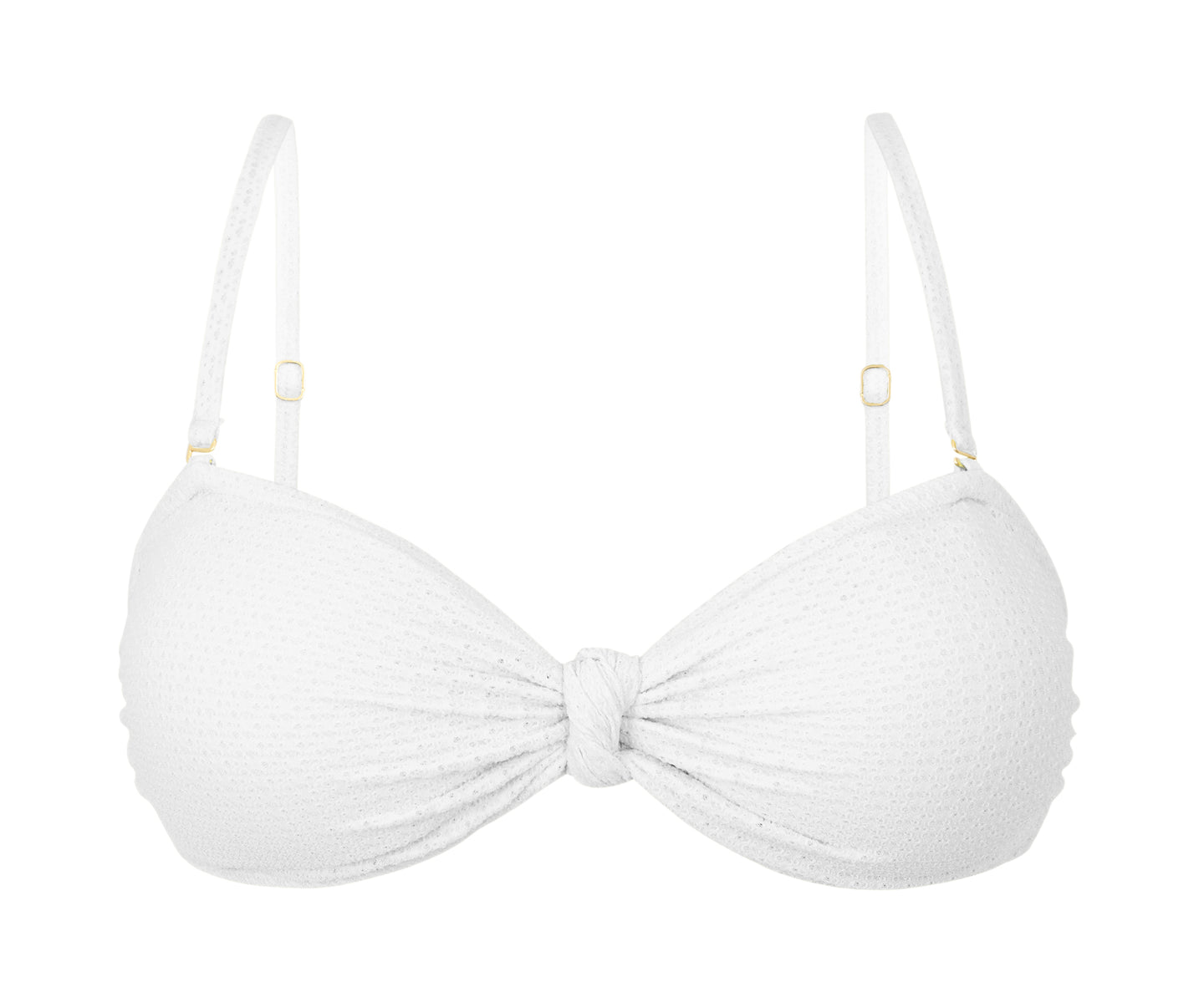 Product Front: Rio De Sol Top Top Bora-White Bandeau-Joy