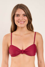 Load image into Gallery viewer, Gallery: Rio De Sol Top Top Touch-Carmim Bandeau-Joy
