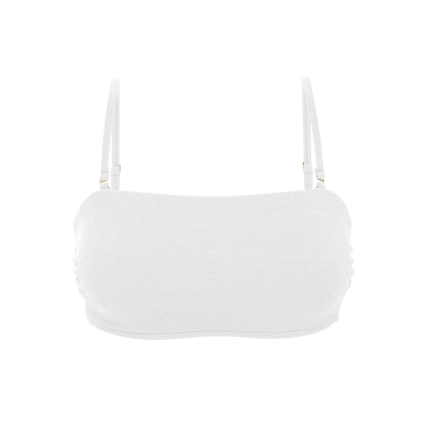 Top Sand-White Bandeau-Reto
